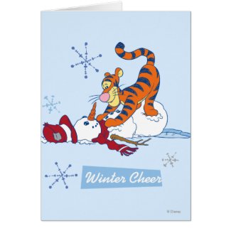 Tigger Winter Cheer Greeting Cards