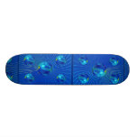 Tight blue formation photo skate board