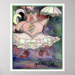 Tight rope walking chicken posters