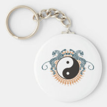 Tigres y Yin Yang Llaveros Personalizados