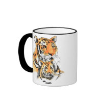 Tigress and cub coffee mug