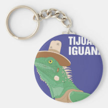 Tijuana Iguana Design Key Chain