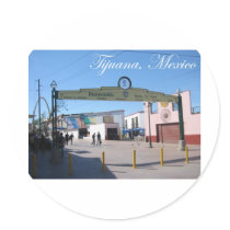 Tijuana Mexico Round Sticker