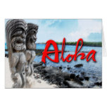 Tiki Aloha Greeting Card