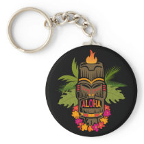 Tiki Aloha Keychains