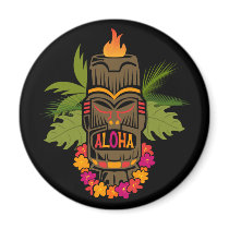 Tiki Aloha Refrigerator Magnets