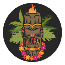 Tiki Aloha Sticker