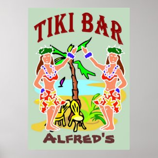 Tiki Bar Sign print