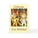 Tiki Birthday Greeting Cards