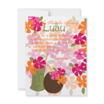 Tiki Blossoms Personalized Invite