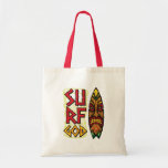 Tiki Board Wind God Tote Bags