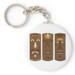Tiki God & Goddess keychains