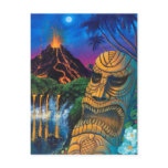 Tiki God Postcard