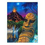 Tiki God Postcard