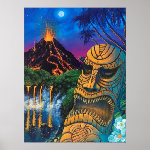 Tiki God Print