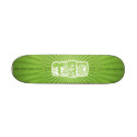 Tiki Green skateboard skateboard