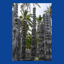 Tiki Guardians at Place of Refuge - Print posters