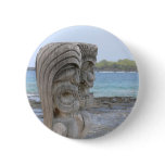 Tiki Guardians in Kona, Hawaii - Button