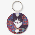 "Tiki in Doug's Afghan" keychains