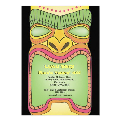 tiki invitation