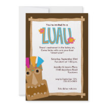 Tiki Luau Invitation