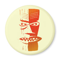 Tiki Refrigerator Magnets
