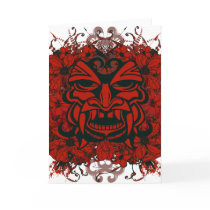 Tiki Mask Greeting Card