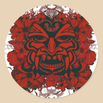 Tiki Mask Sticker