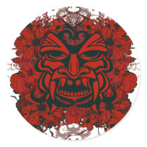 Tiki Mask Sticker