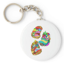 Tiki Masks Key Chains
