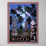 Tiki Moon Poster