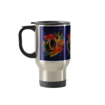 TIKI MUG ~ ALOHA~ NIGHT SKY ~ UKULELE & HIBISCUS!