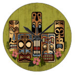 Tiki Party II Wall Clock