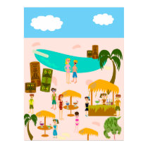 Tiki Pool Party posters by Retrofort Tiki Pool Party posters