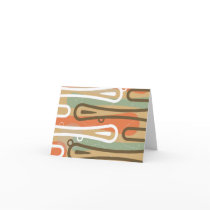 Tiki - Retro Modern Note Card cards
