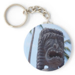 Tiki Statue in Kona, Hawaii - Keychain
