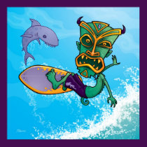 Tiki Surfer posters