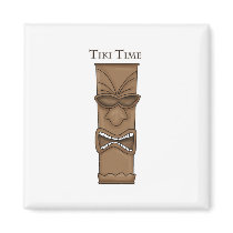 Tiki Time Totem Fridge Magnet