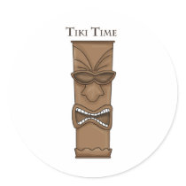 Tiki Time Totem stickers