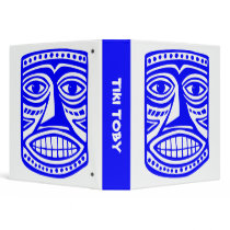 Tiki Toby (1.5in) - Blue & White Binders