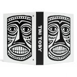Tiki Toby (1in) - Black & White binders
