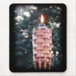 Tiki Torch - Bamboo Outdoor Torch with Flame Mouse Pads Tiki Torch - Bamboo Outdoor Torch with Flame Mouse Pads