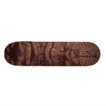 Tiki Wooden Statute Skateboard