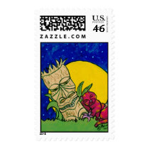 TikiCat postage by BeMusedArt TikiCat postage
