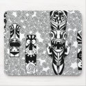 tikifacespolynesiann mousepads by Chrysanthos tikifacespolynesiann mousepads