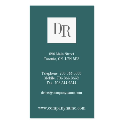 Tile Business Cards (back side)