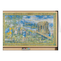 Tile depicting the Story of Noah Greeting Cards
