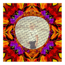 Tile Flower Add-a-Photo Poster