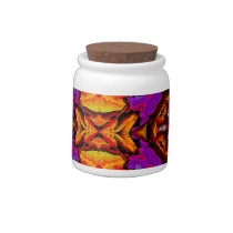 Tile Flower Candy Jar