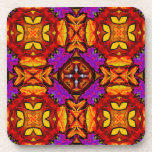 Tile Flower Cork Coasters